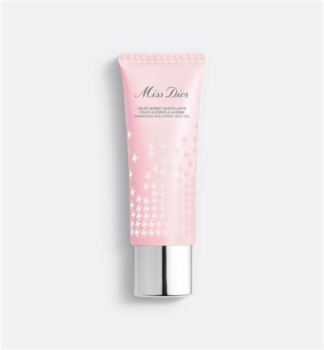 The Miss Dior Shimmering Rose Sorbet Body Gel